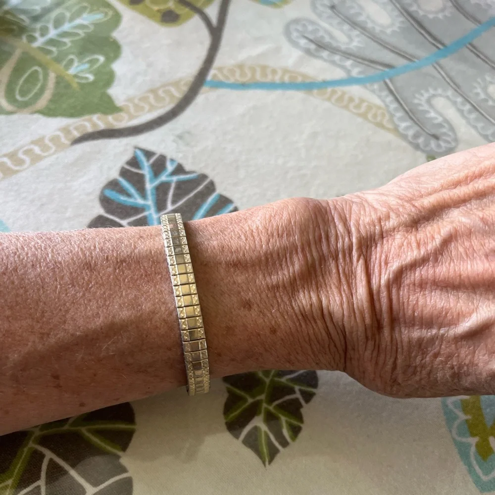 Caravelle watch by Bulova with Speidel stretch band.